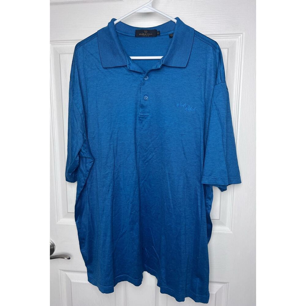 Bugatchi Men's Polo Short Sleeve Mercerized Egyptian Cotton Size XXL